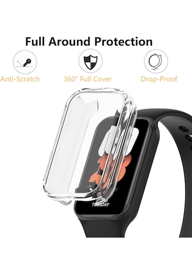 Xiaomi Smart Band 8 Active Silikon Kasa Ve Ekran Koruyucu