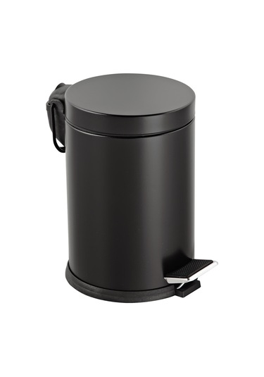 Foreca Pedallı Çöp Kovası Siyah 5 Lt Siyah