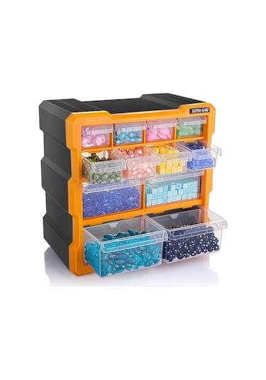 Super Bag Asr-6007 Küçük Monoblok Çekmece 12 Li