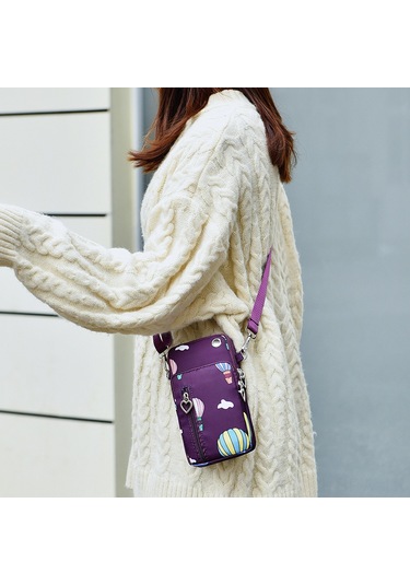 Maiyame Su Şişme Çapraz Çanta - Kulaklık Delikli, Çıkarılabilir Kayışlı, Çok Fonksiyonlu Bordo