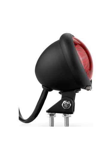 Dinosaurs Motosiklet 12v Led Arka Stop Stop Lambası Kırmızı Lens Altın