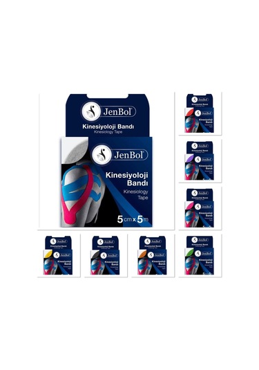 Jenbol Kinesiology Tape Ağrı Bandı 5 Cm X 5 M - Siyah