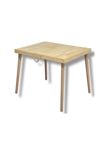 Ham Kamp Masası, Piknik Masası, Orta Sehpa, Portatif Masa, Ahşap Ahşap Kahverengi