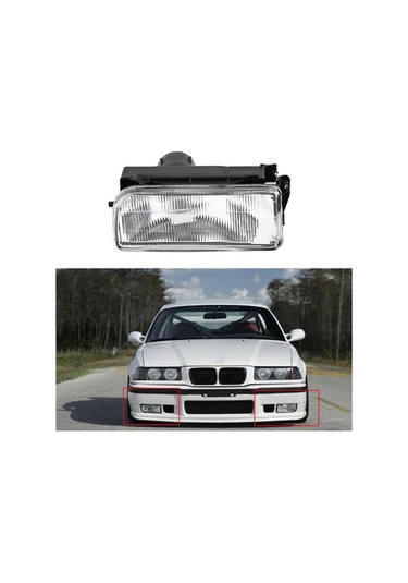 Ebitda Bmw E36 3 Serisi 1992-1998 Sol Ön Sis Farı Yuvası - Dayanıklı Pc Malzeme, Kaliteli Yuva