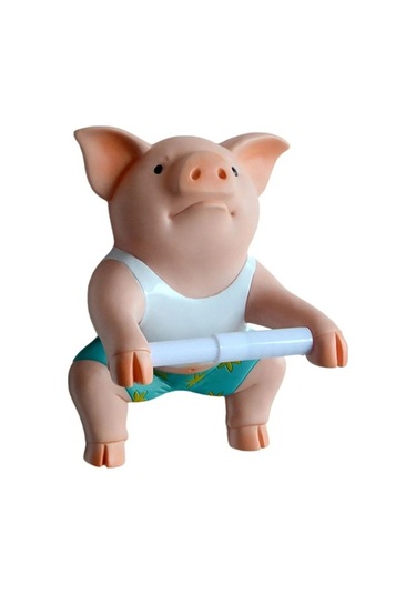 Ulzyvf Tutucu Tutucu Rulo Monte Komik Kağıt Havlu Havlu Duvara Domuz Doğal Sg Doğal