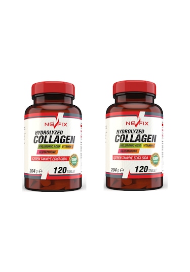 Nevfix Collagen ( Kolajen) Hyaluronic Acid 120 Tablet X 2 Kutu