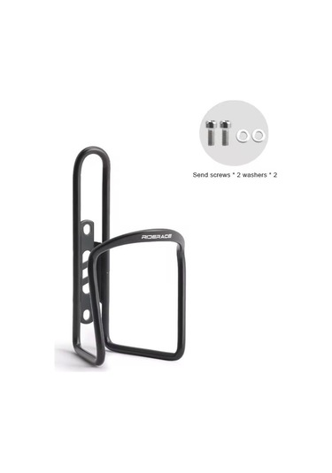 Bisiklet Su Şişesi Tutucu Alüminyum Alaşım Hafif Dağ Yol Bisikleti Şişe Kafesi Bisiklet Tek Parça İçecek Su Bardağı Standı Siyah