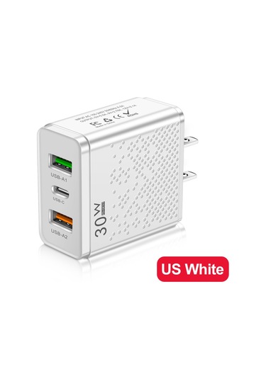 Anseıp Pd Hızlı Şarj Şarj Cihazı 30 W Usb C İphone Uyumlu Şarj Cihazı 14 13 Xiaomi 12 Samsung Huawei Usb Şarj Aleti Qc3.0 Cep Telefonu Adaptörü