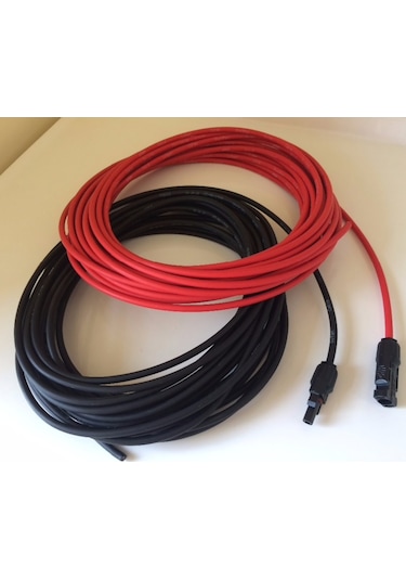 Mc4 Soketli. 2.5+2.5 Toplam 5 Metre 6 Mm Solar Panel Kablosu
