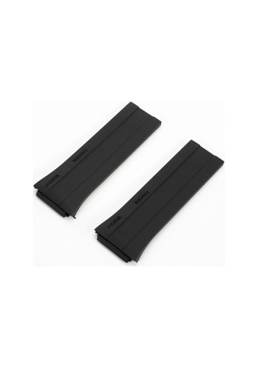 Porsche Design P6780 Model Uyumlu Silikon Saat Kordonu Siyah