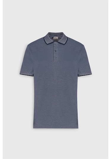 AC&Co / Altınyıldız Classics 4A4820200047LAC3XL Düğmeli Polo Yaka Cepsiz Slim Fit Erkek Tişört Lacivert AC&Co / Altınyıldız Classics 4A4820200047LAC3XL Düğmeli Polo Yaka Cepsiz Slim Fit Erkek Tişört Lacivert