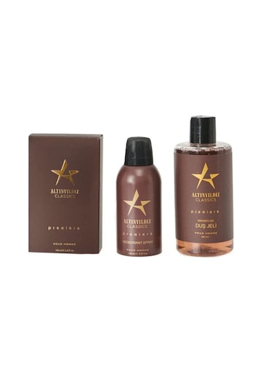 Altınyıldız Classics Premiere Erkek Parfüm EDP 100 ML + Duş Jeli 400 ML + Premiere Erkek Sprey Deodorant 150 ML