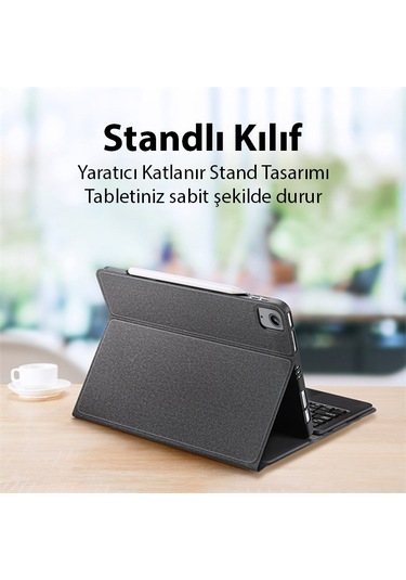 Dux Ducis iPad Uyumlu Air 4-5/pro 11 2020-21-22 Bluetooth Klavye Kılıf