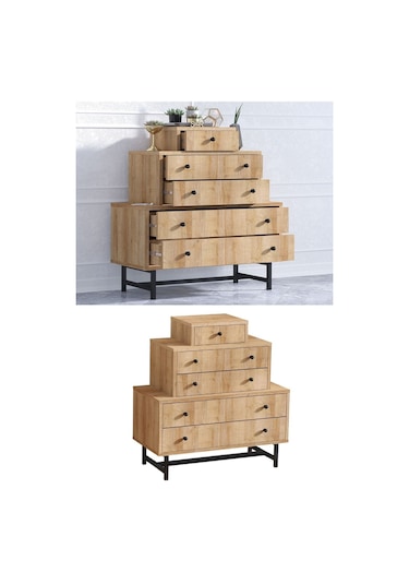 Decormet Tata Şifonyer Safir Meşe Diğer