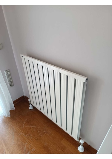 Alüminyum Panel Radyatör Klasik Model 1000 Mm X 7 Dilim Ral 9010 Kırık Beyaz