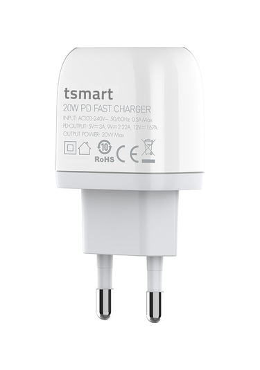 Tsmart TS-PDE20 Type-C PD 20 W Seyahat Hızlı Şarj Cihazı