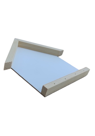 20x25cm Beyaz Ahşap Çerçeveli Boyanabilir Açık Anahtarlık Panosu