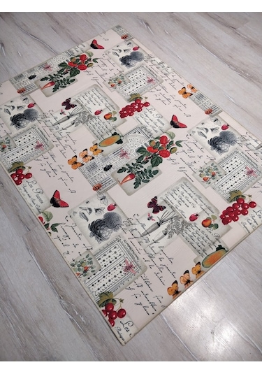 Yıkanabilir Kaymaz Halı D180 Mutfak Halısı 100X140 Cm