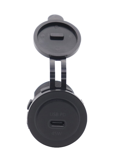 Kangvka 45w Pd Tipi C Arabaya Şarj Cihazı, 12/24v Çalışma Gerilimi, Mavi Işık, Abs Malzeme, 5v-20v Çıkış Aralığı