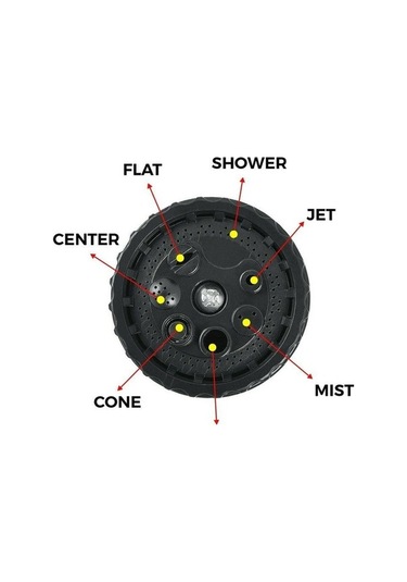 Novahub Yeşil Bahçe Hortumu 150ft Esnek Genişletilebilir Püskürtme Tabancası
