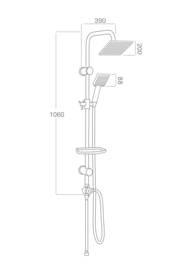 Armour Armatür Siyah Robot Duş Seti