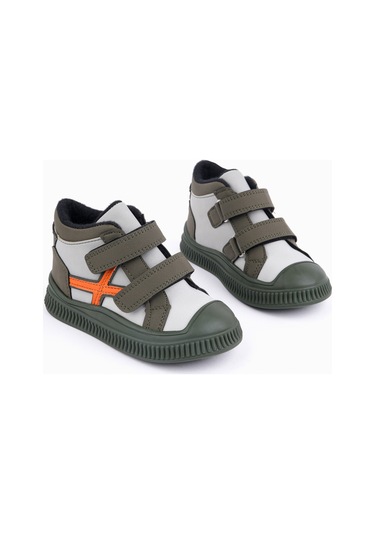 Muggo Nemo Çift Cırtlı Unısex Çocuk Bot Haki