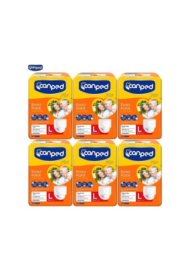 Canped Emici Külot Hasta Bezi Büyük-Large 48 Adet (6Pk*8)