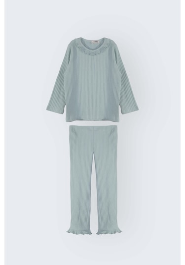 Kız Çocuk Fırfır Detaylı Fitilli Alt Üst Takım 3-4 Yaş 8-9 Yaş Yeşil Kız Çocuk Fırfır Detaylı Fitilli Alt Üst Takım 3-4 Yaş 8-9 Yaş Yeşil