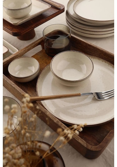 Kütahya Porselen Moderna Kahvaltı Takımı Tarçın 14 Parça 6 Kişilik Mod14kh730p02 Çok Renkli