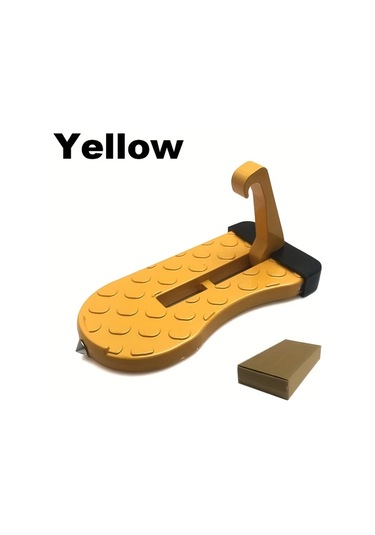 Elmpaly Sarı Sku Tavan Geçişli Araç Basamağı Katlanır Alüminyum Merdiven Çoğu Araç Suv Ve Kamyon İçin Koyu Renk