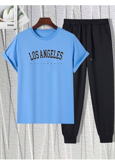 Beyaz Fs Baskılı Siyah Kargo Eşofman Takımı Bebemavi Bebek Mavisi