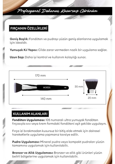 Cre'ars Foundation Brush 105
