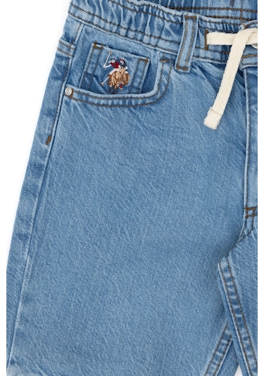 U.s. Polo Assn. Erkek Çocuk Mavi Şort Jean 50304249-dn0022 Mıd Blue