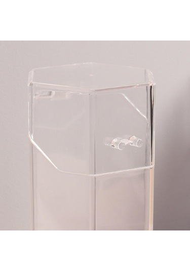 Suntek Şeffaf Akrilik Kozmetik Organizatör Makyaj Fırça Kabı Şeffaf