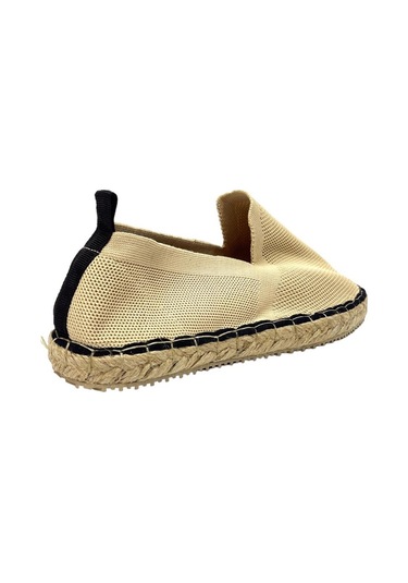 Unisex Bej Triko Espadril Bej