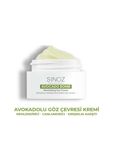 Sinoz Avokado Bomb Nemlendirici Canlandırıcı Göz Kremi 15 ML