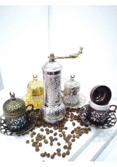 Gümüş Değirmen Osmanlı Motifli Kahve ve Karabiber Öğütücü