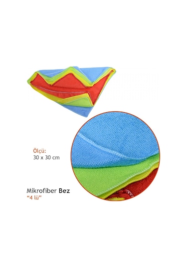 Nyf Mikrofiber Bez 4 Lü 30x30 Cm 22413