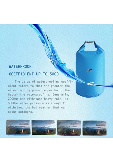 40l Su Geçirmez Kurutucu Çanta Drifting Kamp Yürüme Yüzme Kayak