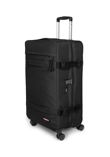 Eastpak Orta Boy Transit'r 4 M 8 Tekerlekli Çekçekli Valiz Black Siyah