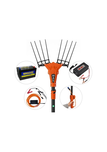 Hfs 34v Akülü Zeytin Hasat Makinesi Seti - 90 Ah Akü + Şarj Aleti