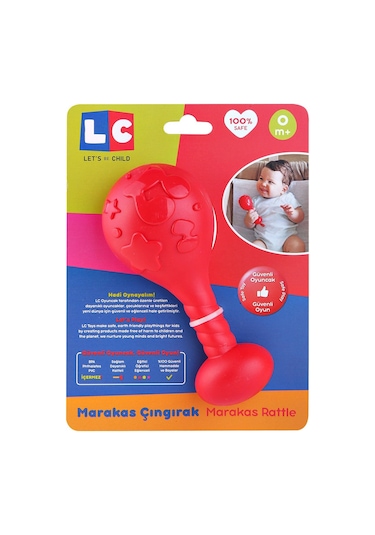 Marakas Çıngırak Kırmızı