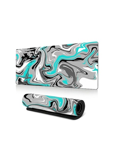 Cbtx 300 X 600 X 2mm Soyut Sıvı Desenli Mouse Pad Masa Büyük Mouse Mat - Stil O Stil O