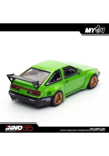 Inno 1/64 Toyota Ae86 Levin " Pandem Rocket Bunny" Green Çok Renkli