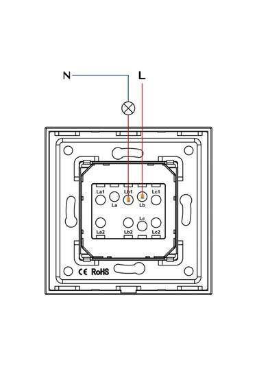 Dealuxx Cam Çerçeveli Tek Tuşlu Anahtar 398372332