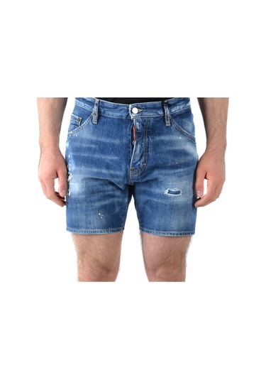 Dsquared2 Denim Jeans Short Mavi
