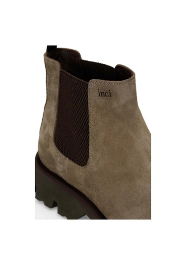 İnci Belfast Vizon Süet Erkek Hakiki Deri Bot Vizon