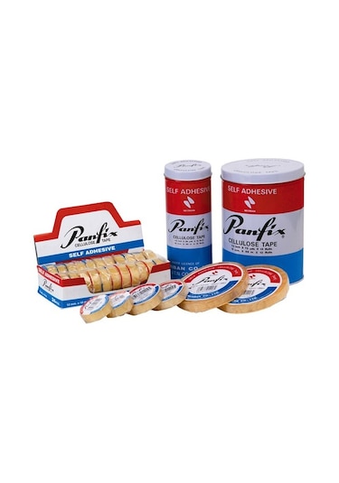 Panfix 12 X 66 Ince Şeffaf Bant 12'Li Teneke Kutu