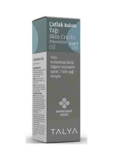 Talya Çatlak Bakım Yağı 7 Bitki Yağı Karışımı ve E Vitamini  80 ML