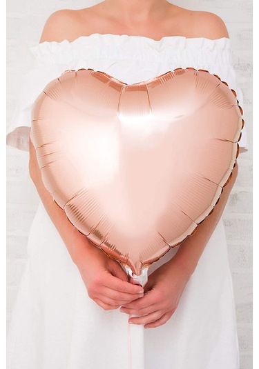 Kalp Folyo Balon Rose Gold 60 CM